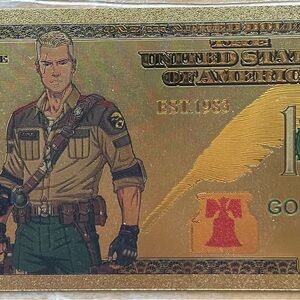 Gold Collectible Novelty Bill with Soldier Design